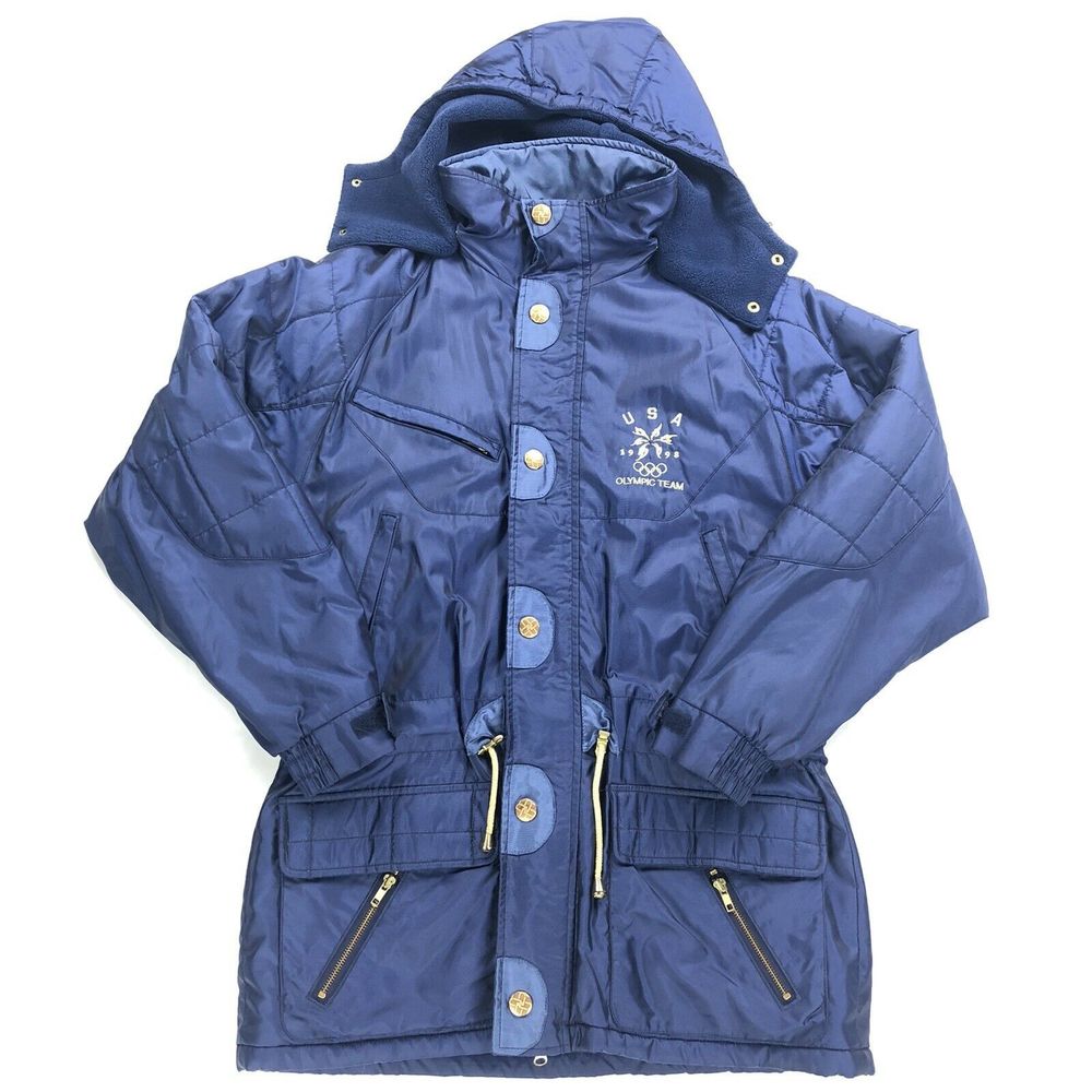 90's USA Olympics Winter Sports 1998 Parka Jacket